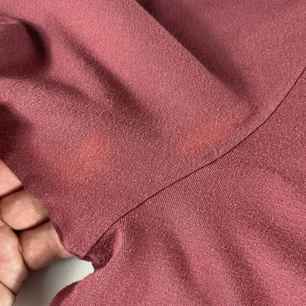 Vintage Ralph Lauren Polo Shirt Mens Large Cotton Long Sleeve Burgundy Pony